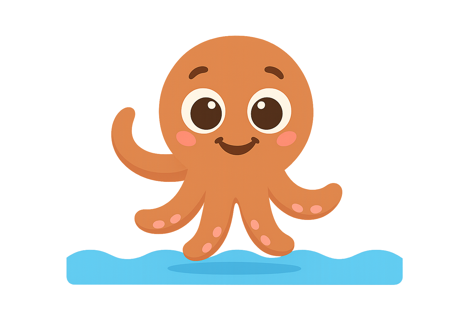 TeamTacles Mascot - Polvo Inteligente